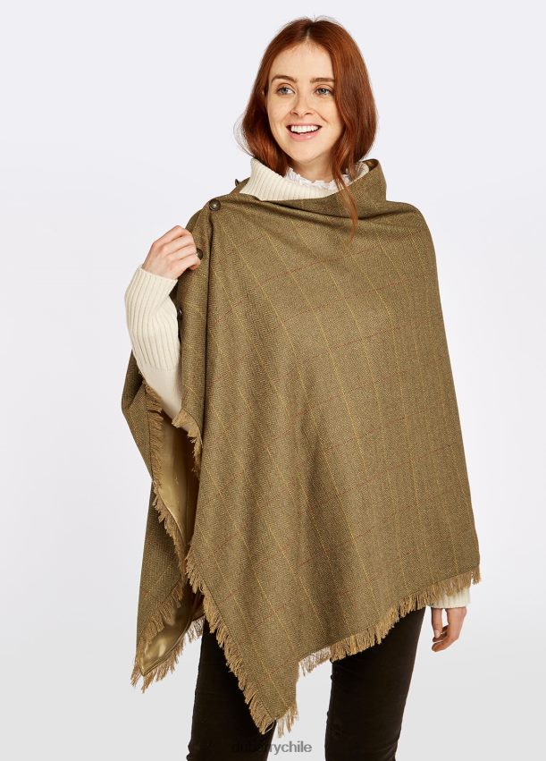 ropa cl Dubarry mujer poncho de tweed color avellana olmo 4826BV253