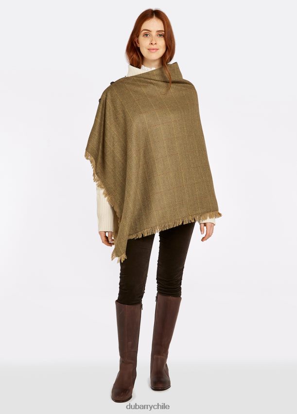 ropa cl Dubarry mujer poncho de tweed color avellana olmo 4826BV253