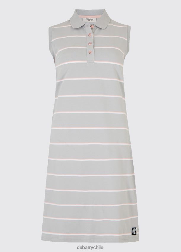 ropa cl Dubarry mujer vestido tipo polo con guijarros platino 4826BV777